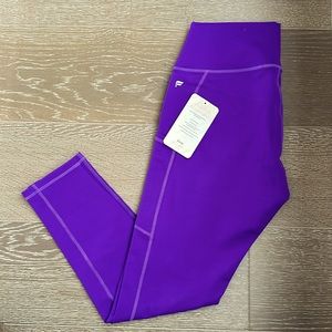 Fabletics high-waisted 7/8 legging size Large in color purple